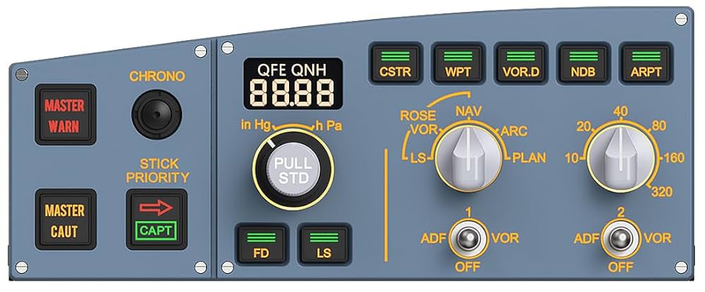 Amazon.com: WINGFLEX A320 FCU - Real Aircraft Feel, Precise